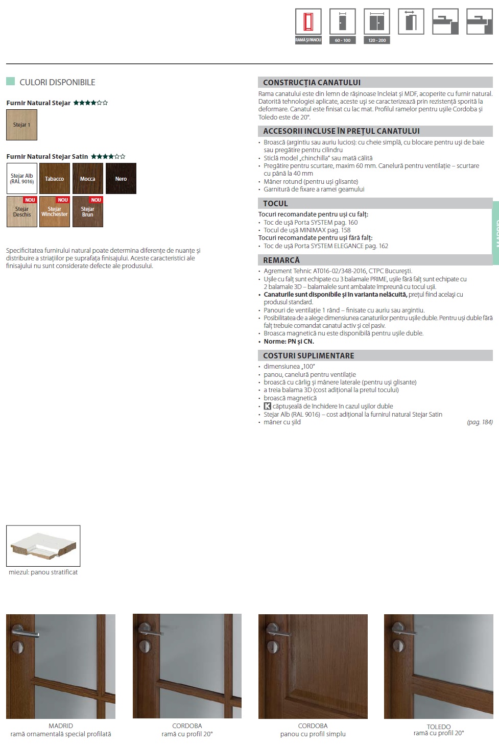 Porta TOLEDO panou lateral