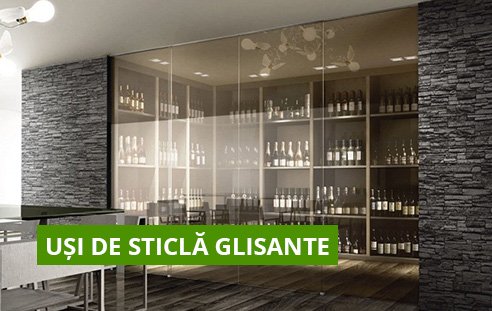usi de sticla glisante