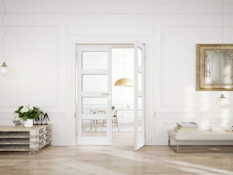 usi interior albe - vedere ansamblu